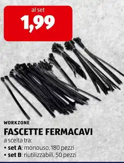 ALDI Workzone fascette fermacavi offerta