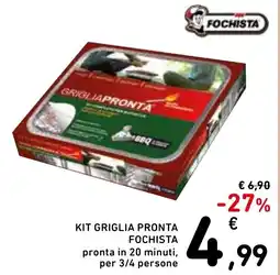Spazio Conad KIT GRIGLIA PRONTA FOCHISTA offerta