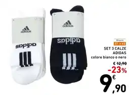 Spazio Conad SET 3 CALZE ADIDAS offerta