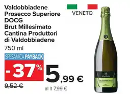 Carrefour Valdobbiadene Prosecco Superiore DOCG Brut Millesimato offerta