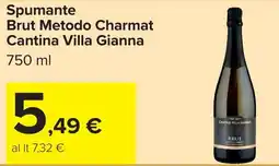 Carrefour Spumante Brut Metodo Charmat Cantina Villa Gianna offerta