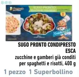 Spazio Conad Sugo pronto condipresto esca zucchine e gamberi già conditi offerta