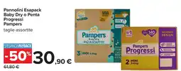 Carrefour Pannolini Esapack Baby Dry o Penta Progressi Pampers offerta