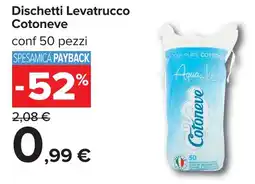 Carrefour Dischetti Levatrucco Cotoneve offerta