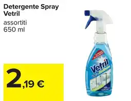 Carrefour Detergente Spray Vetril offerta