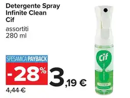 Carrefour Detergente Spray Infinite Clean Cif offerta