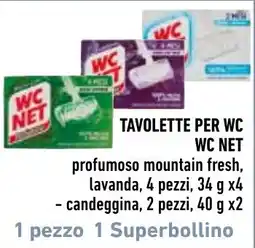 Spazio Conad TAVOLETTE PER WC WC NET offerta