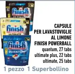 Spazio Conad capsule per lavastoviglie al limone finish powerball offerta