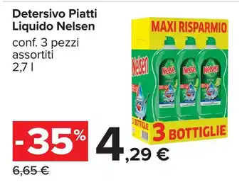 Carrefour Detersivo Piatti Liquido Nelsen offerta