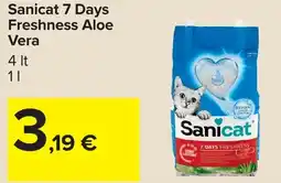 Carrefour Sanicat 7 Days Freshness Aloe Vera offerta