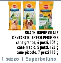 Spazio Conad Snack igiene orale dentastix fresh pedigree offerta