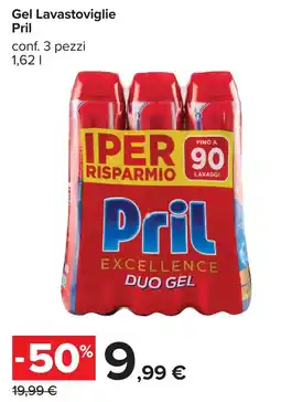 Carrefour Gel Lavastoviglie Pril offerta