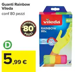 Carrefour Guanti Rainbow Vileda offerta