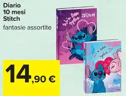 Carrefour Diario 10 mesi Stitch offerta