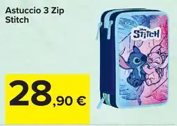 Carrefour Astuccio 3 Zip Stitch offerta
