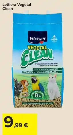 Carrefour Lettiera Vegetal Clean Vitakraft offerta