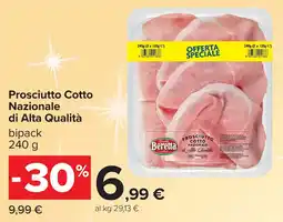 Carrefour Prosciutto Cotto Nazionale di Alta Qualità Beretta offerta