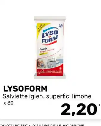 LYSOFORM Salviette igien. superfici limone
