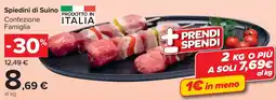 Carrefour Market Spiedini di Suino offerta