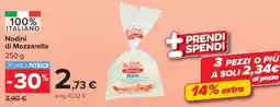 Carrefour Market Nodini di Mozzarella Sabelli offerta