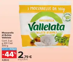 Carrefour Market Mozzarella di Bufala Vallelata offerta