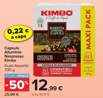 Capsule Alluminio Nespresso Kimbo