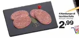 In'S Mercato Hamburger di tacchino Italia offerta