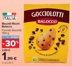 Carrefour Market Biscotti Ricchi Balocco offerta