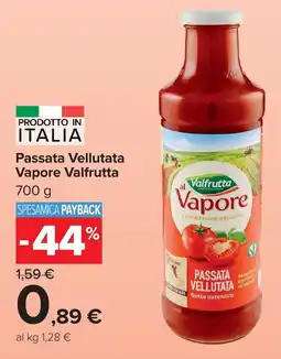 Carrefour Market Passata Vellutata Vapore Valfrutta offerta