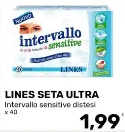 Iper Tosano LINES SETA ULTRA Intervallo sensitive distesi offerta