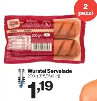 In'S Mercato Wurstel Servelade offerta
