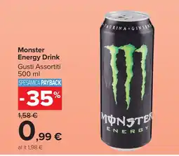 Carrefour Market Monster Energy Drink offerta