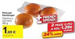 Carrefour Market Pane per Hamburger offerta