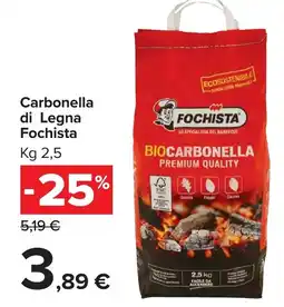 Carrefour Market Carbonella di Legna Fochista offerta