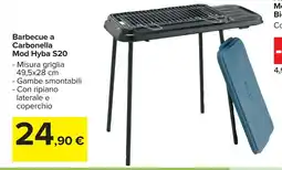 Carrefour Market Barbecue a Carbonella Mod Hyba S20 offerta