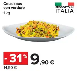 Carrefour Market Cous cous con verdure offerta