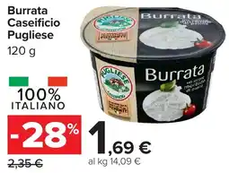 Carrefour Market Burrrata Caseificio Pugliese offerta