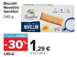 Carrefour Market Biscotti Novellini Gentilini offerta