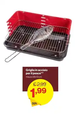 In'S Mercato Griglia in acciaio per il pesce** offerta