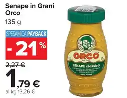 Carrefour Market Senape in Grani Orco offerta
