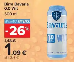 Carrefour Market Birra Bavaria 0.0 Wit offerta