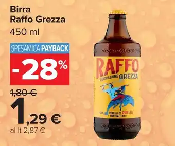 Carrefour Market Birra Raffo Grezza offerta