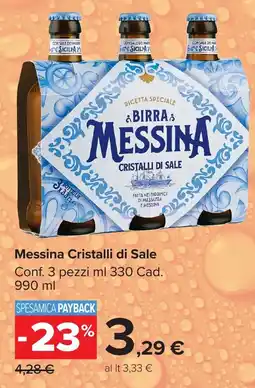 Carrefour Market Messina Cristalli di Sale offerta