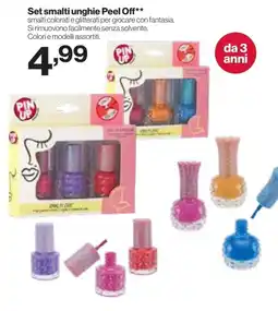 In'S Mercato Set smalti unghie Peel Off Pin Up offerta