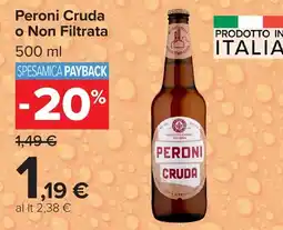 Carrefour Market Peroni Cruda o Non Filtrata offerta