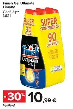 Carrefour Market Finish Gel Ultimate Limone offerta