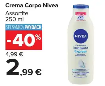 Carrefour Market Crema Corpo Nivea offerta