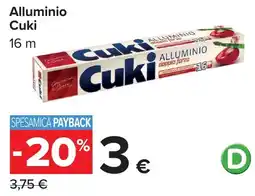 Carrefour Market Alluminio Cuki offerta
