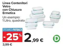 Carrefour Market Linea Contenitori Vetro con Chiusura Ermetica offerta