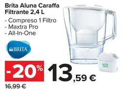 Carrefour Market Brita Aluna Caraffa Filtrante offerta